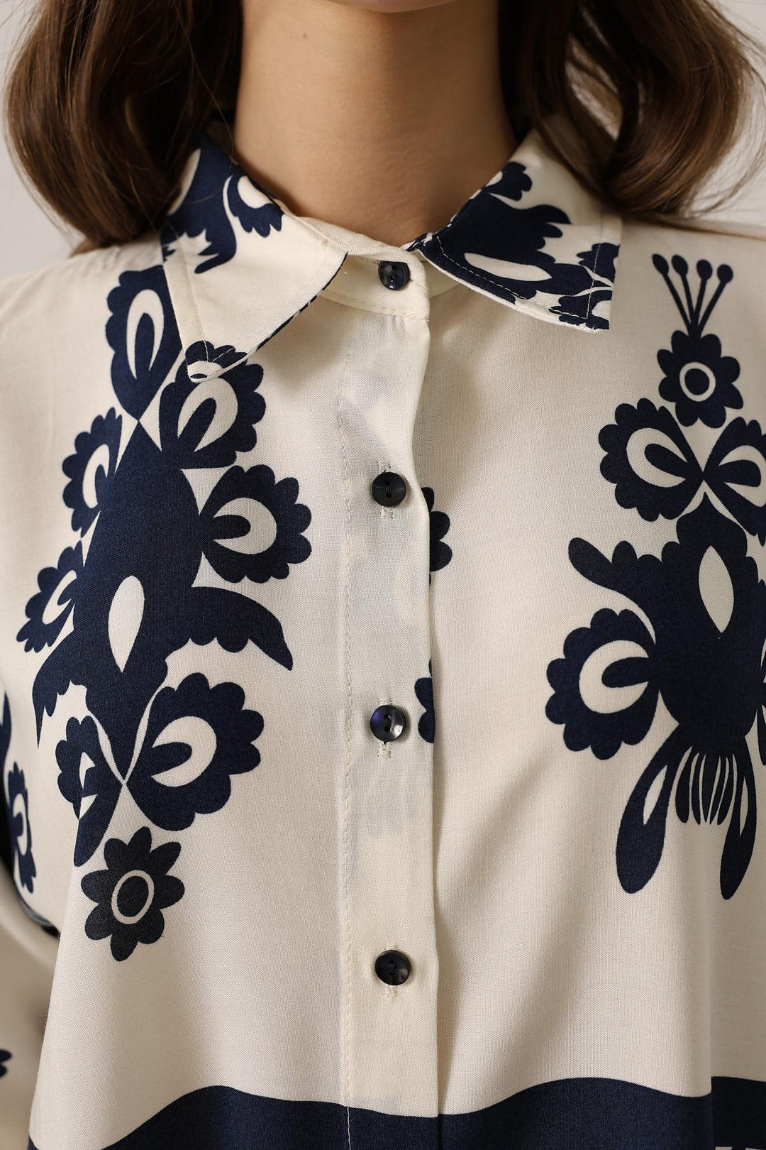 Blue Stylish Floral Set For Spring Summer