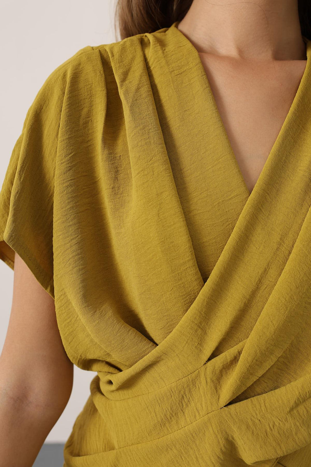 Khaki Elegant Casual & Formal Two-Piece Set